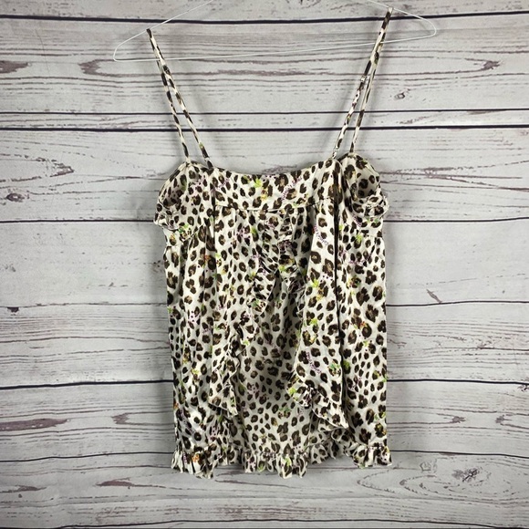 VICTORIA'S Secret animal print open back slip on camisole Sz S - Picture 8 of 9